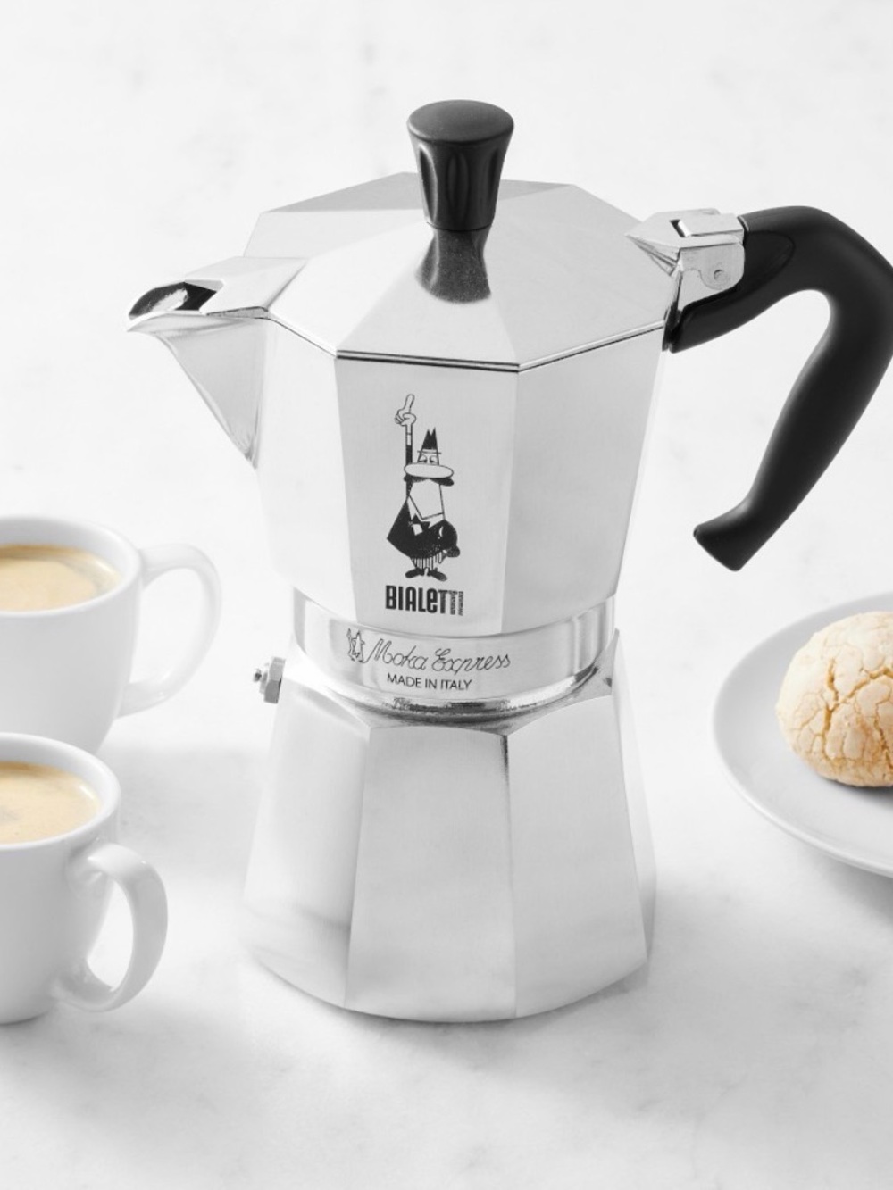 Moka Express Stovetop Espresso Maker - Silver